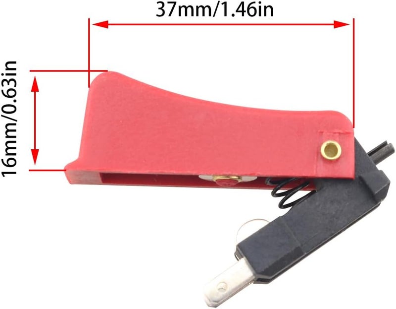 klarako 6PCS Trigger Switch High Sensitivity Trigger Switch High Sensitivity Stable Reliable Trigger Switch for Welding Torch, Red and Black - Image 2