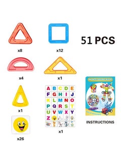 SUPER KIDS Magnetic Chip Building Blocks Carnival Set, 51-Piece  - Image 2