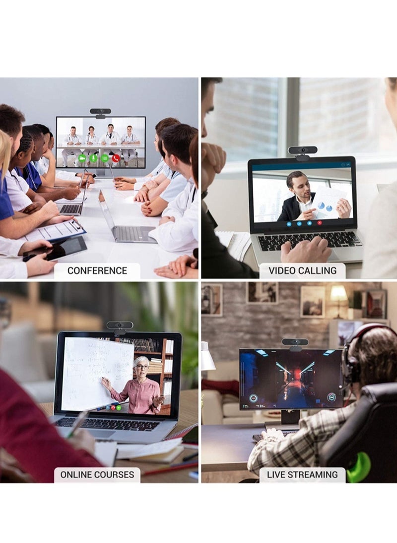 Gasin - USB Computer Webcam Built-in Microphone Web HD Digital Live Desktop Laptop Online Class Video Conferencing（2K） - Image 1