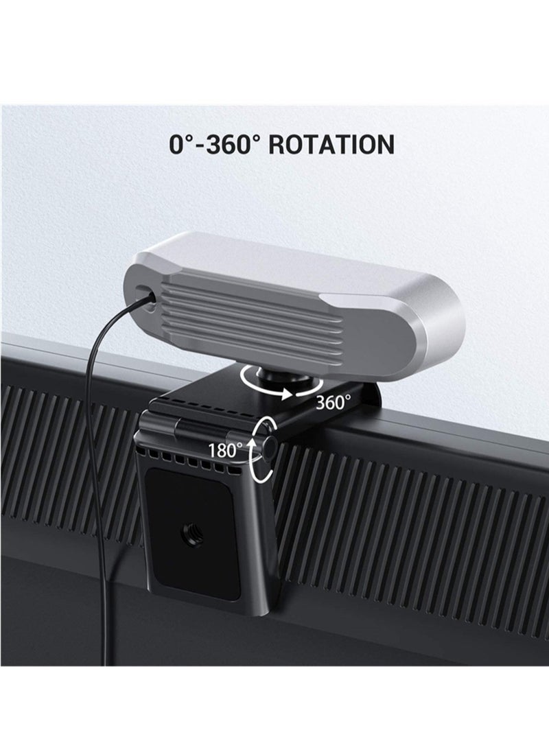Gasin - USB Computer Webcam Built-in Microphone Web HD Digital Live Desktop Laptop Online Class Video Conferencing（2K） - Image 1