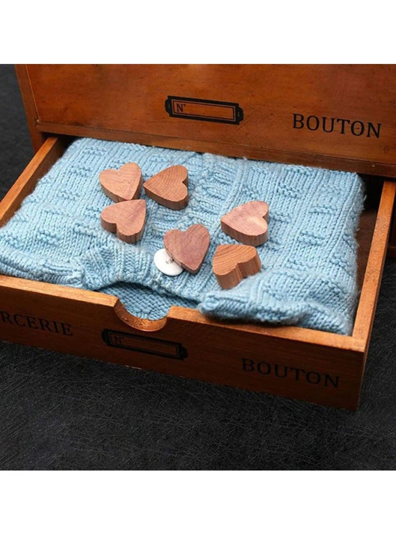 Captaintech Cedar Chips Sachets Bags for Closets and Drawers Blocks Clothes Storage Wood Hanger Scented Clothing Bag Fresheners 30 Pcs - Image 5