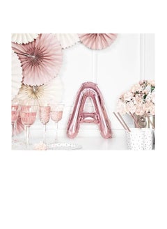 Party with Emma Rose Gold Letter A to Z Balloons 32 inch Alphabet Balloons Rose Gold Helium Foil Letter Balloon Banner for Birthday Party Anniversary Wedding Decoration (Rose Gold-E)  - Image 2
