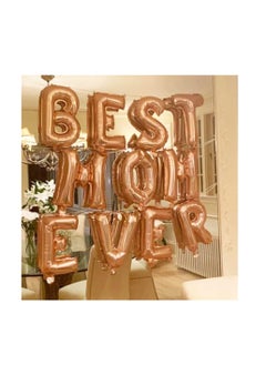 Party with Emma Rose Gold Letter A to Z Balloons 32 inch Alphabet Balloons Rose Gold Helium Foil Letter Balloon Banner for Birthday Party Anniversary Wedding Decoration (Rose Gold-E)  - Image 3