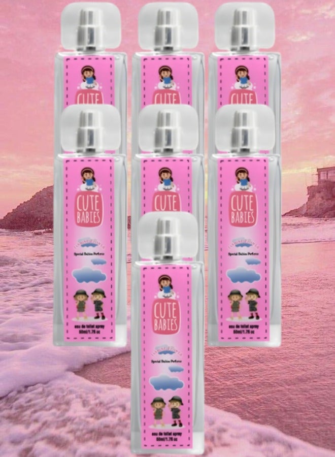 Cute 7 Pieces Babies Jasmine Flower Perfume 50ml EDT - Image 1