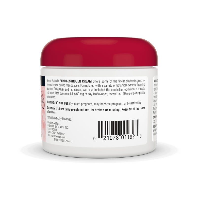 Source Naturals Phyto-Estrogen Cream, Paraben-Free - 4 oz Cream - Image 3