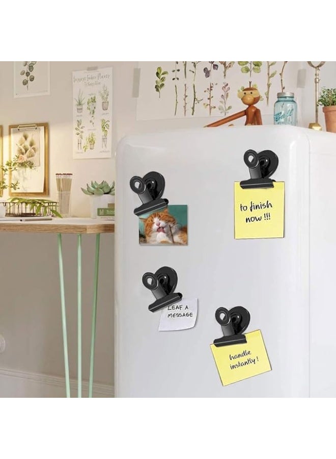 HOOTO 12pcs Fridge Magnet Refrigerator Magnets, Heavy Duty Magnetic Clips, Strong Clip Magnets for Whiteboard, Fridge, Locker, Office, Photo Displays, 3cm Wide - Image 4
