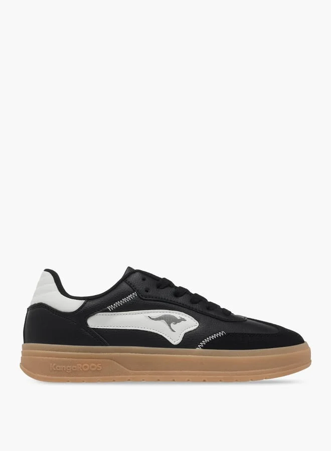 كانغاروس Women's Logo Detail Sneakers With Lace-Up Closure
