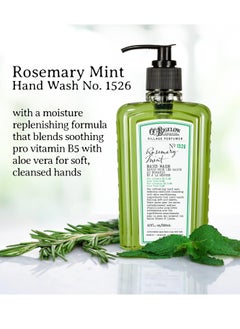 C. O. Bigelow C.O. Bigelow Hand Wash, Rosemary Mint Soap, No. 1526 - Village Perfumer Moisturizing Hand Wash for Bathroom & Kitchen with Aloe Vera, 10 fl oz, Pack of 2  - Image 2