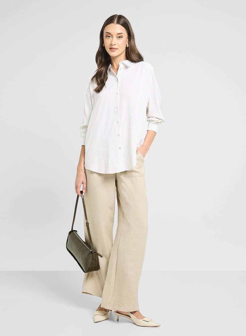 VERO MODA Oversized Long Sleeve Shirt  - Image 4