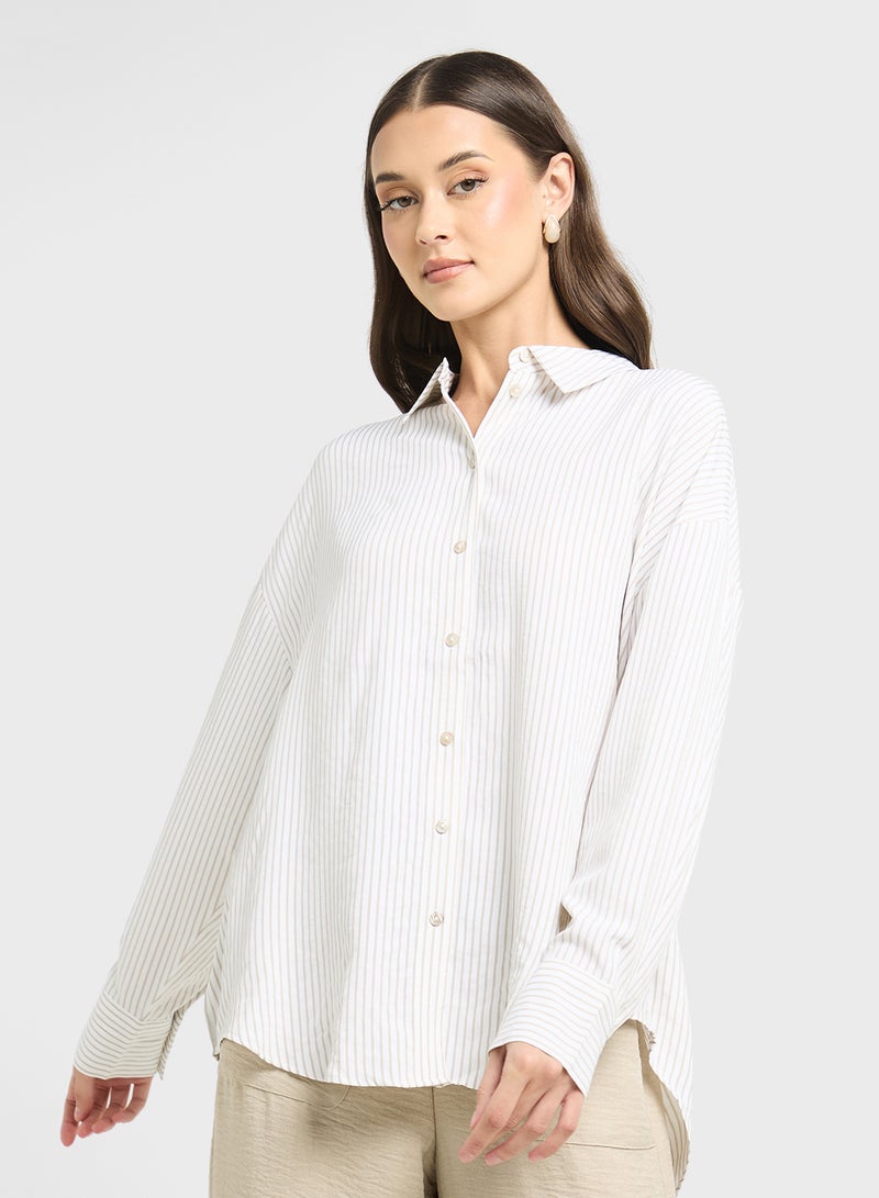 VERO MODA Oversized Long Sleeve Shirt  - Image 1