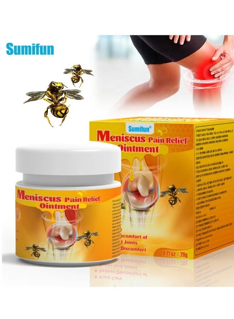 Sumifun Bee venom pain relief cream, fast-absorbing ointment for joint and knee pain relief, gentle soft articular cartilage treatment cream, medicated bandage for relieving muscle pain in the knee joint and arthritis. - Image 1