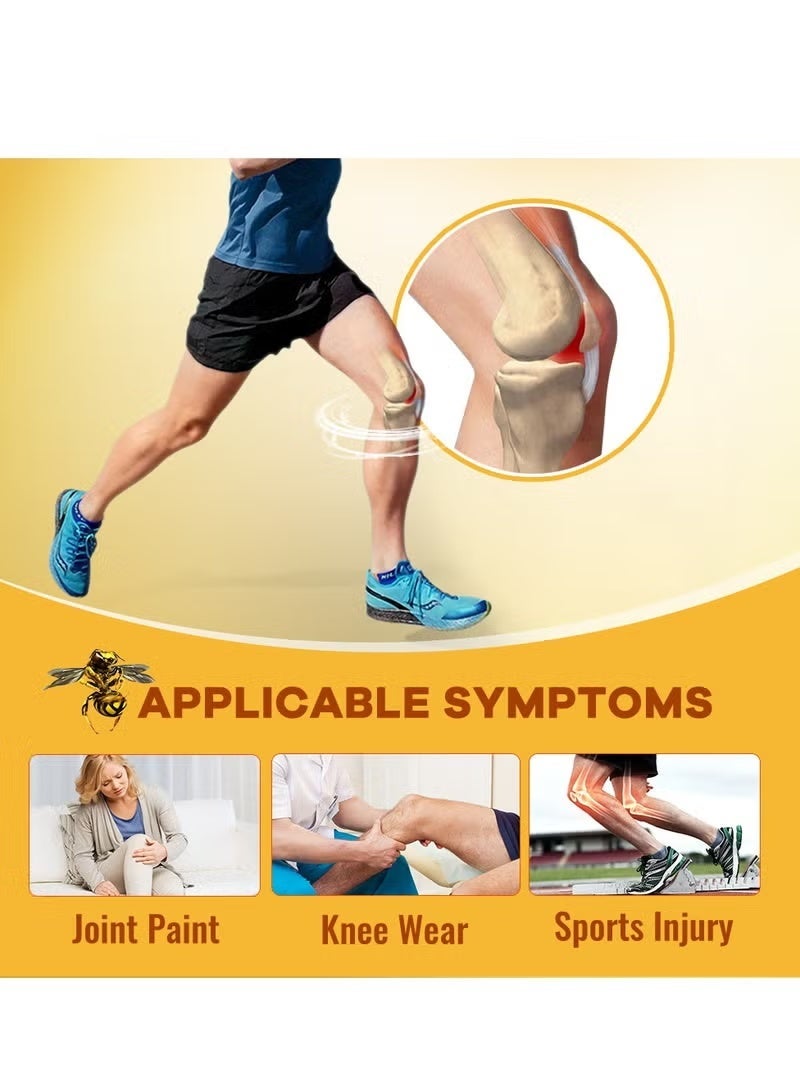 Sumifun Bee venom pain relief cream, fast-absorbing ointment for joint and knee pain relief, gentle soft articular cartilage treatment cream, medicated bandage for relieving muscle pain in the knee joint and arthritis. - Image 4