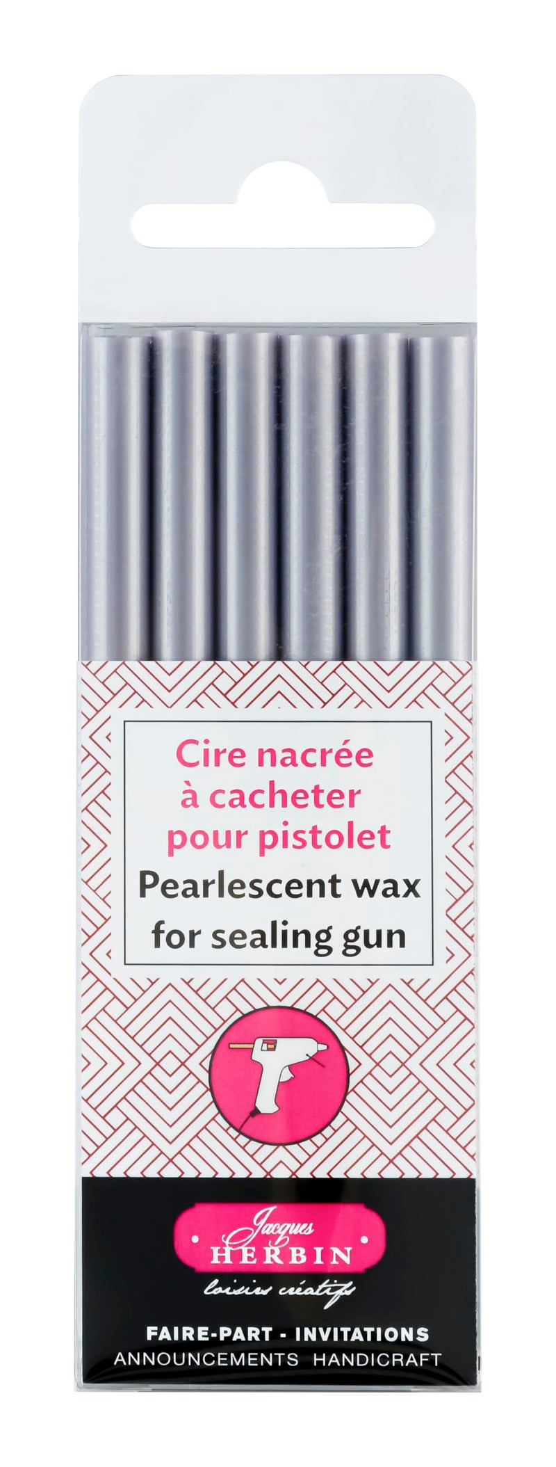 Jacques Herbin Herbin Pearly Wax Gun Sticks Lilac 6 Sticks - Image 2