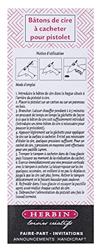 Jacques Herbin Herbin Pearly Wax Gun Sticks Lilac 6 Sticks - Image 3