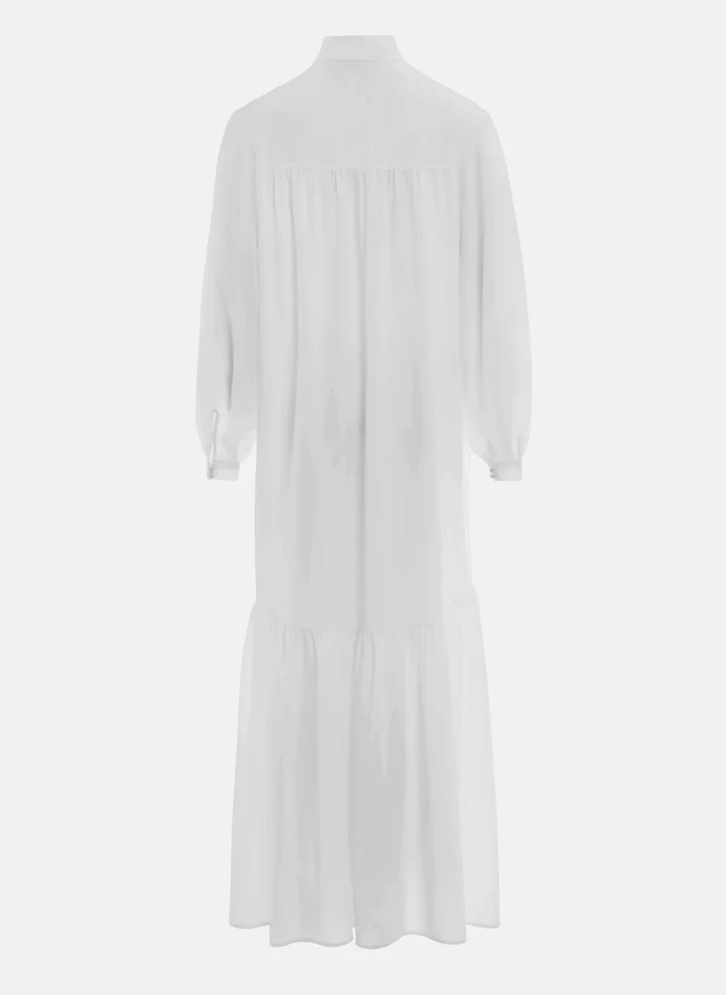 Lichi Voluminous maxi dress with long sleeves