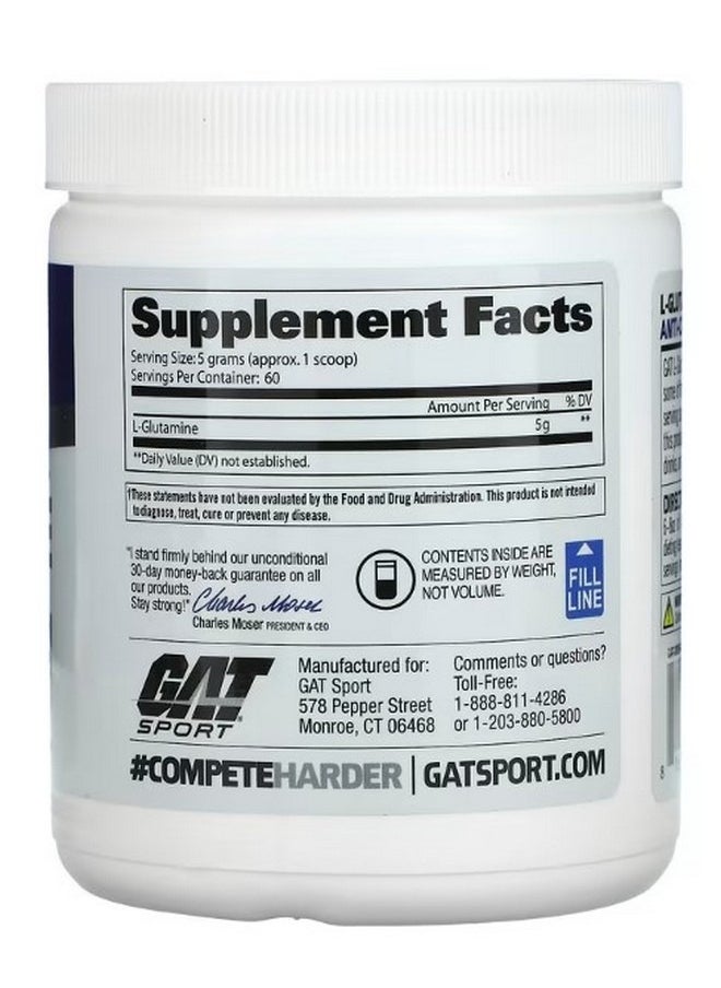 GAT L Glutamine Unflavored 10.58 oz 300 g  - Image 2