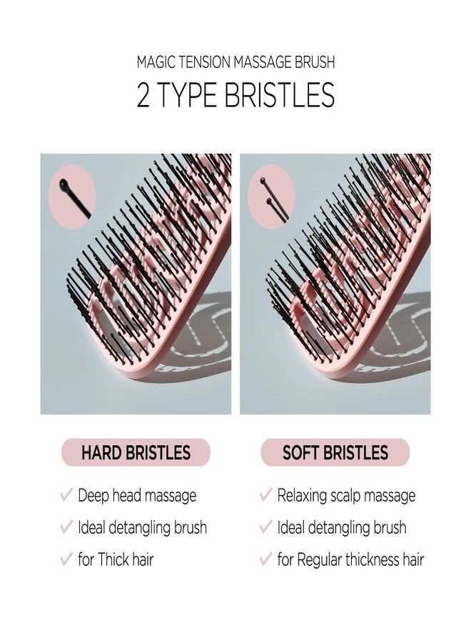 F3 Systems, Magic Detangler and Scalp Massage Brush - Flexible Bristles for Knot-Free Wet & Dry Hair, Professional Care for Adults and Kids - Image 3