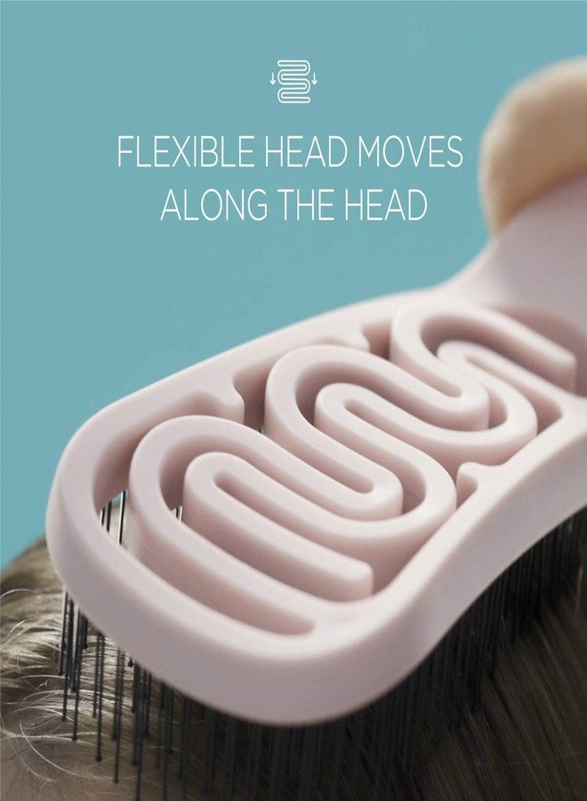F3 Systems, Magic Detangler and Scalp Massage Brush - Flexible Bristles for Knot-Free Wet & Dry Hair, Professional Care for Adults and Kids - Image 5