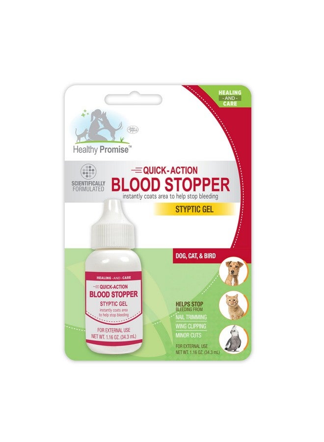 Four Paws Healthy Promise Quick Action Blood Stopper Styptic Gel for Dogs & Cats, 1.16 oz. - Image 1