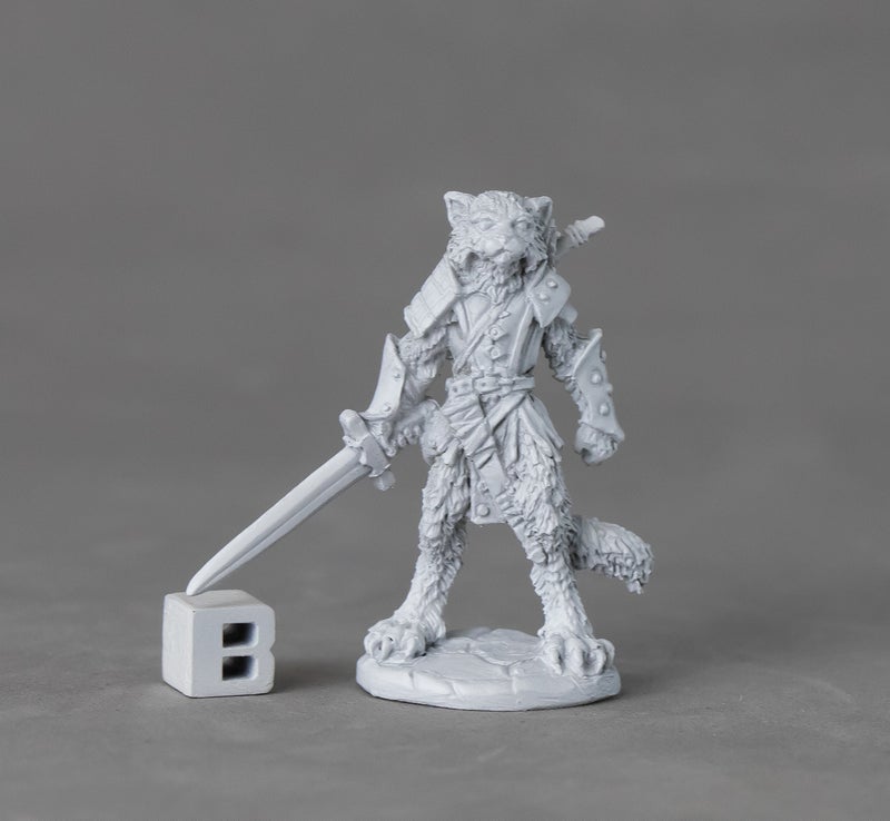 Reaper Miniatures 03893 Mal Catfolk Warrior Metal Miniature - Image 3
