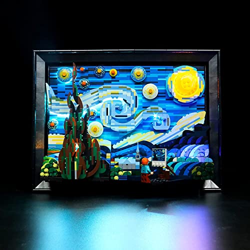 BrickBling LED Lights Compatible with Lego Starry Night, Light Kit Compatible with Lego Van Gogh Compatible with Lego 21333-Classic Version (Lights Only, No Model) - Image 1