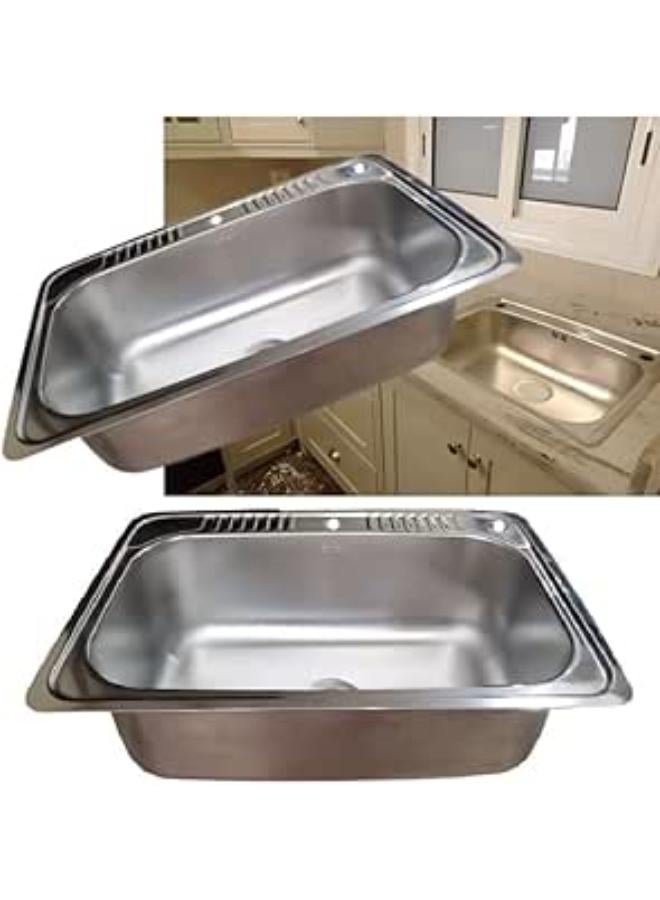 Kitchen Sink Intended For Large Kitchens (Sink 80 Cm X 50 Cm With 1 Ml Drain) - Image 1