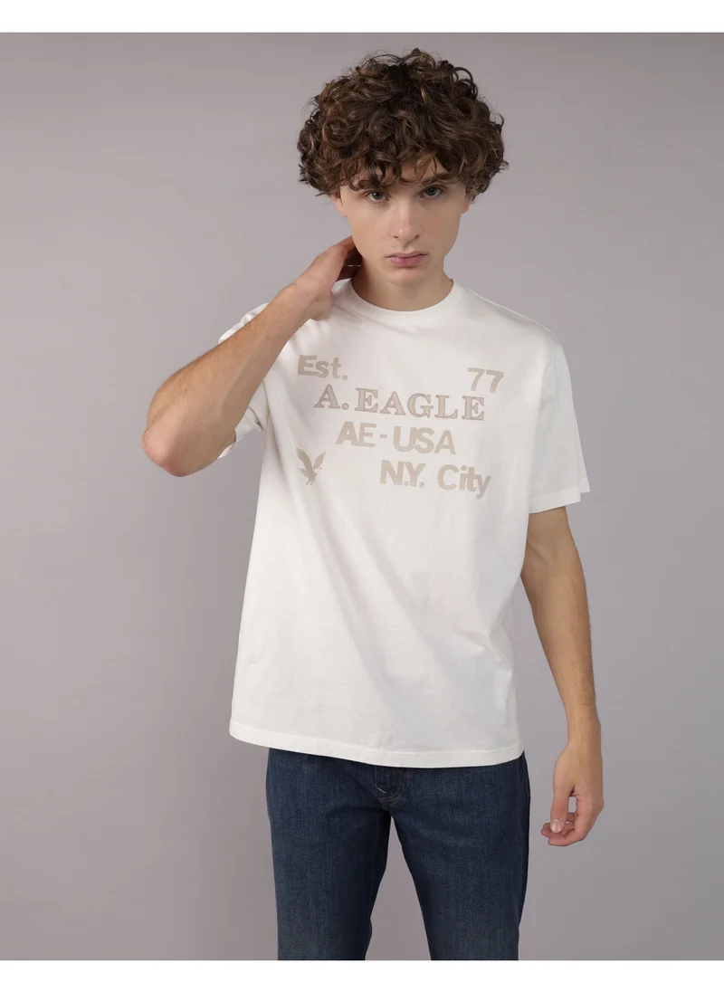 امريكان ايجل AE Applique Logo Graphic T-Shirt