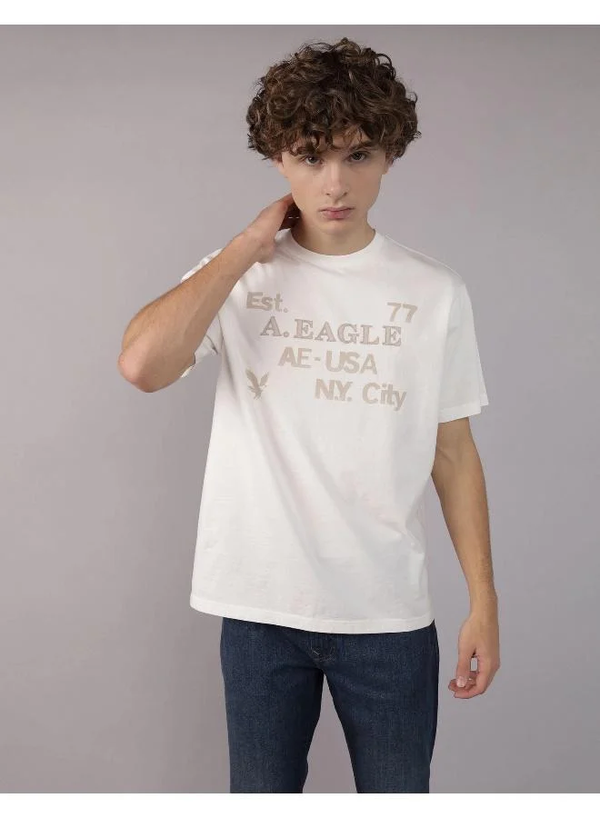 امريكان ايجل AE Applique Logo Graphic T-Shirt