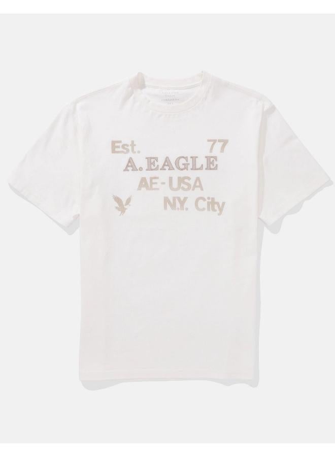 American Eagle AE Applique Logo Graphic T-Shirt - Image 3