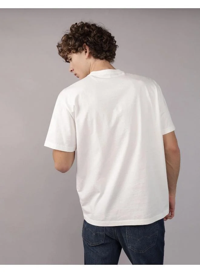 American Eagle AE Applique Logo Graphic T-Shirt