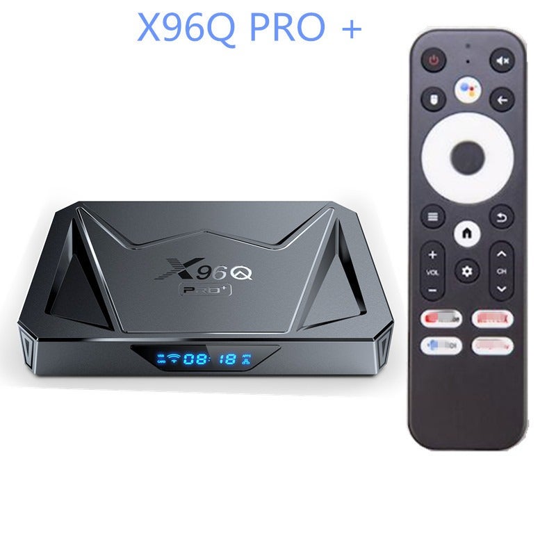 X96Q PRO+ جهاز استقبال 4G/32GB أندرويد 14 واي فاي 6 H728 منفذ إيثرنت جيجابت صندوق تلفزيون عالي الدقة - Image 1