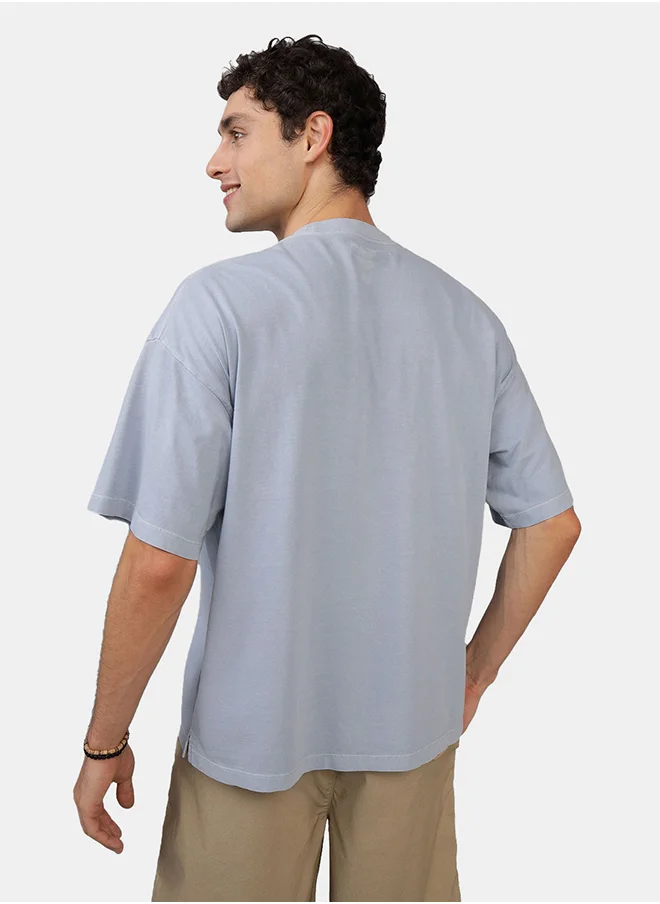 امريكان ايجل Oversized Pocket Crew Neck T-Shirt