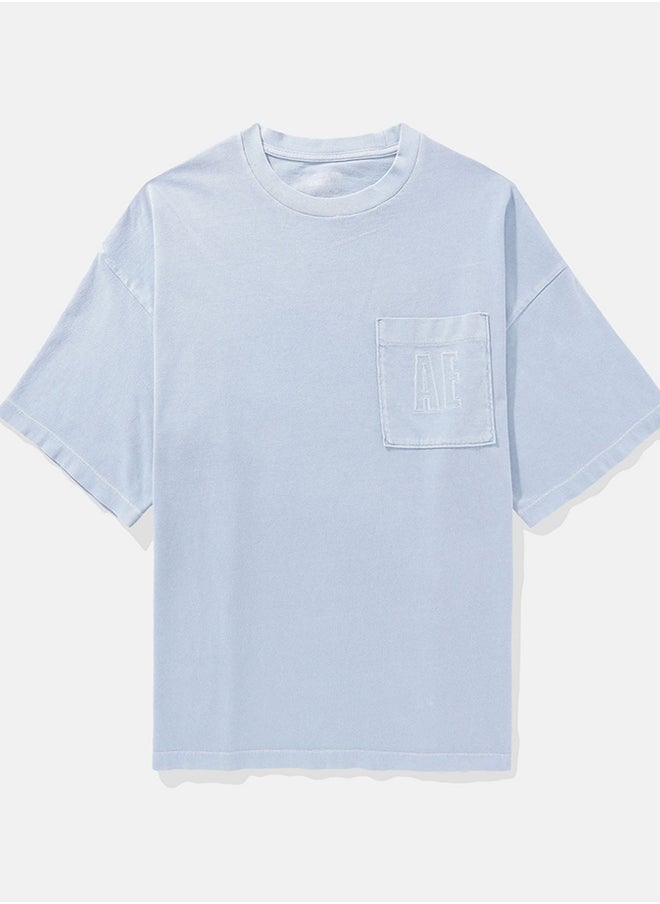 American Eagle - Oversized Pocket Crew Neck T-Shirt - Image 1