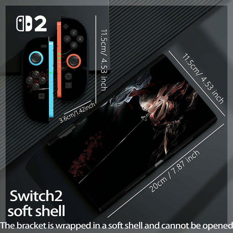 Soft Shell Protective Case for Nintendo Switch OLED Lightweight TPU Anti Slip Sweat Resistant Scratch Proof Shock Proof Design of Little Dance - Image 4