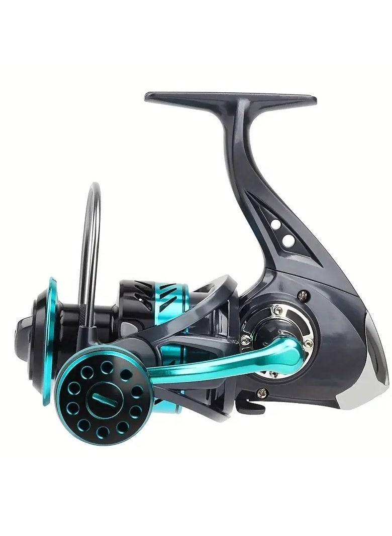 Gonice Rotary Fishing Reel DK 5000 Maximum Braking Force 22.05LB Gear Ratio 5.2:1 Metal Spool Rotary Reel EVA/ Metal CNC Rocker Rod Throwing Fishing Reel Seawater Fishing Reel Fishing Gear  - Image 2