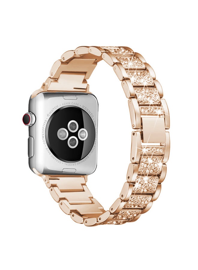 MSSM Suitable For Apple Watch Strap Fashion Metal Solid Stainless Steel Apple Strap Diamond Iwatch Strap - Image 5