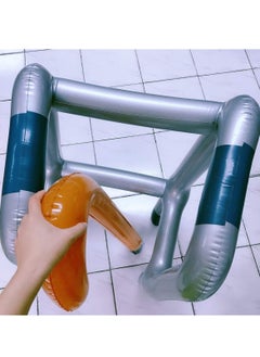 Y&D Inflatable Zimmer Frame and Walking Stick, Party Fun Toy, Blow Up Toy Novelty Gag Joke Dress for Adult, Kids, Grandma Fancy Accessories  - Image 3