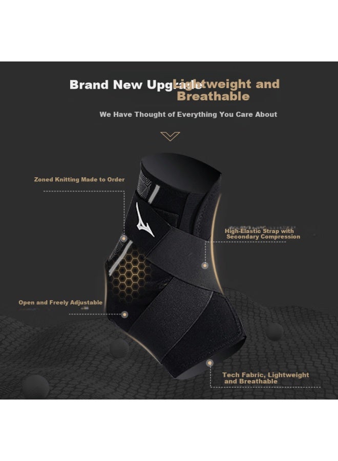 Mizuno Ankle Brace Ligament Injury Prevention Anti-sprain Recovery Support Thin Bandage - Image 1