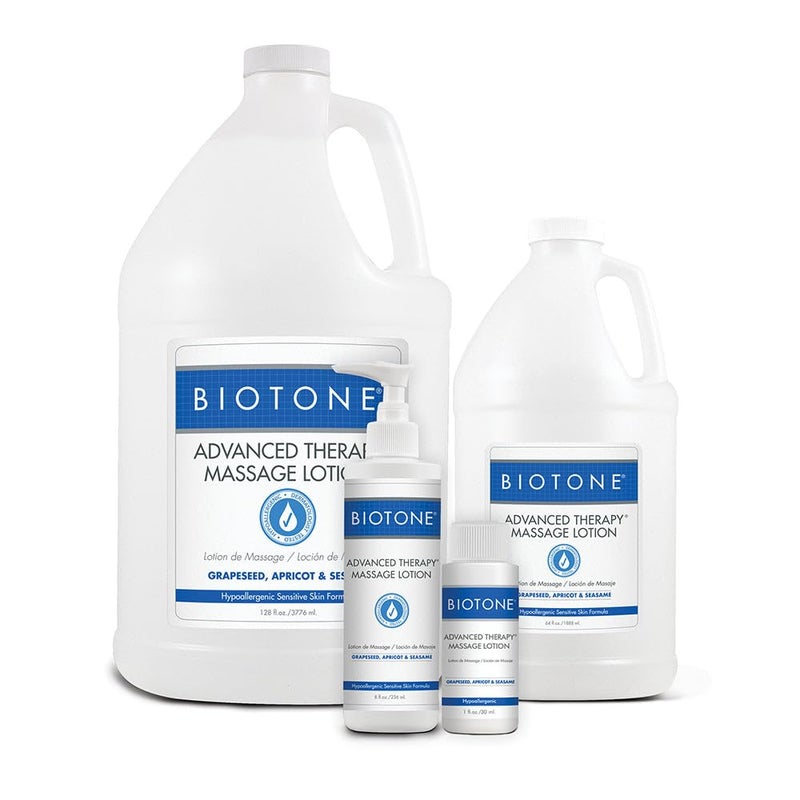 BIOTONE Advanced Therapy Massage Lotion Hypoallergenic and FragranceFree More Glide and Workability Absorbs for a NonGreasy Finish - Image 1