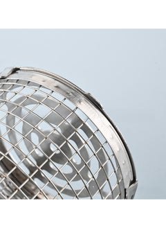 WAOKN BBQ Basket with Hook and Fork, Rolling BBQ Basket, Outdoor BBQ Basket, Outdoor Round BBQ Stainless Steel BBQ Basket Campfire BBQ Grid for Outdoor BBQ Fish, Meat, Vegetables, Chips  - Image 4