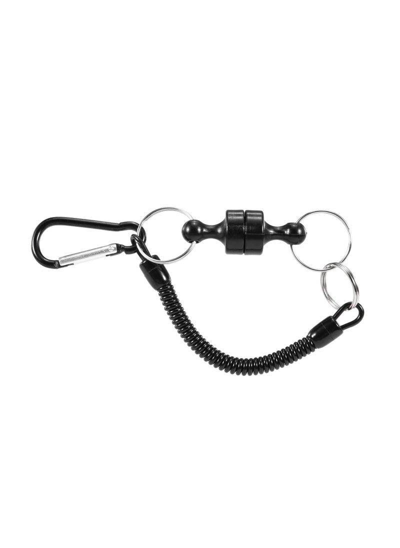 SYOSI - Magnetic Release Holde, With Coiled Lanyard, Outdoor Mountaineering Camping Anti-lost Keychain for Fly Fishing Keeper Landing Net Connector (6 sets) - Image 1