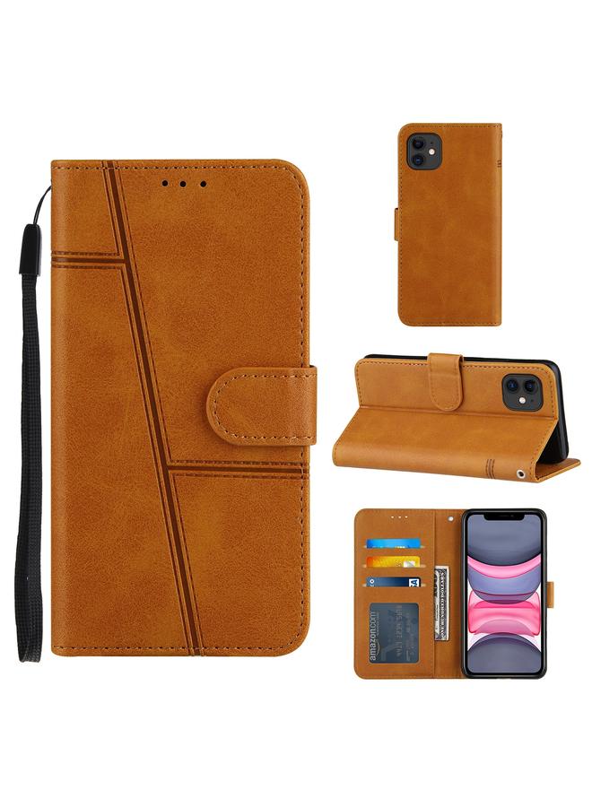 S-TOP Case For iPhone 11 Stitching Calf Texture Buckle Horizontal Flip Leather Case with Holder & Card Slots & Wallet & Lanyard - Image 1