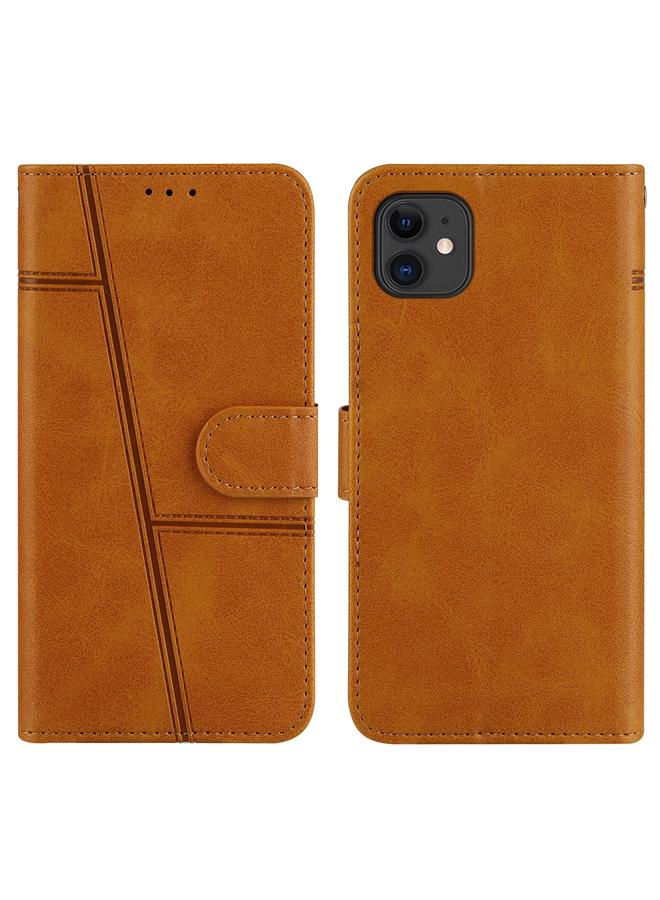 S-TOP Case For iPhone 11 Stitching Calf Texture Buckle Horizontal Flip Leather Case with Holder & Card Slots & Wallet & Lanyard - Image 3