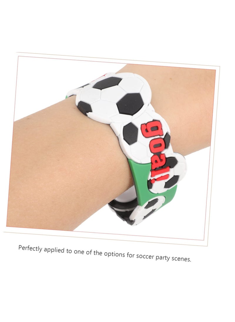 Excefore - 1 Set Children's Football Party Bag, Sports Necklace, Rings for Children Boys, Football Badge Slap Bracelets, Football Give Aways Children's Birthday Party Gift - Image 1