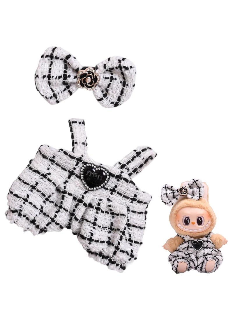 BRIXSPARK 17cm Doll Clothes Set & Outfit Set for 17cm Dolls - Premium Fashion Dresses with Accessories, Luxury Chic Doll Clothing & Style Bundle,Just Clothes 