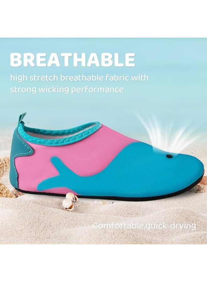 Lucky Kids Water Shoes for Kids Quick-Dry Non-Slip Beach Shoes Swimming Aqua Socks for Diving Surfing Kayaking Beach Walking Water Park - Image 2