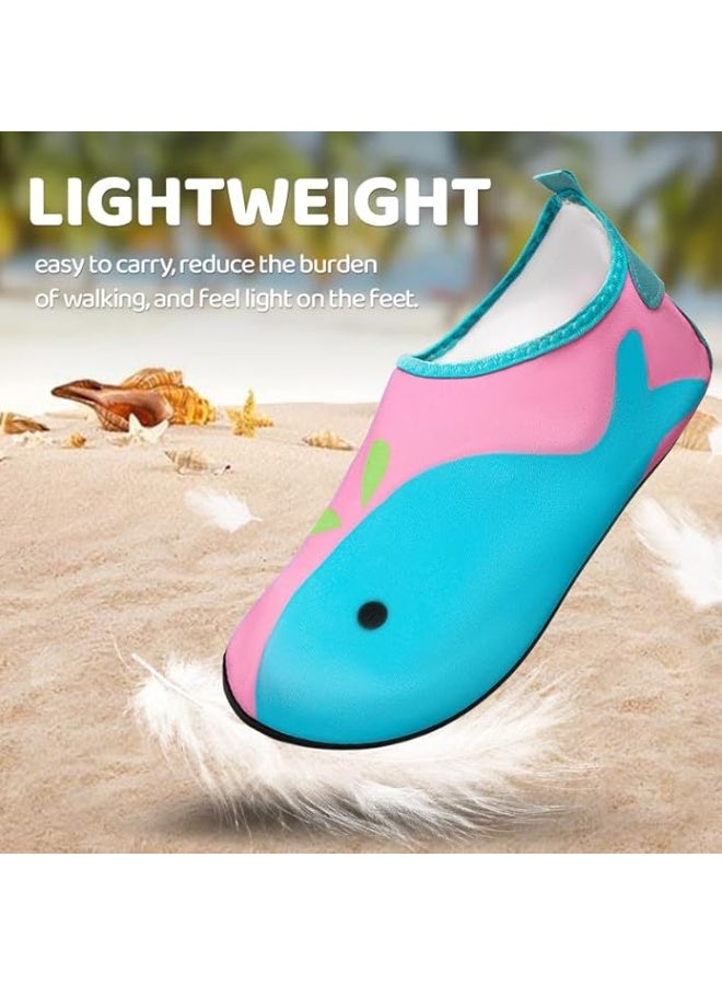 Lucky Kids Water Shoes for Kids Quick-Dry Non-Slip Beach Shoes Swimming Aqua Socks for Diving Surfing Kayaking Beach Walking Water Park - Image 3
