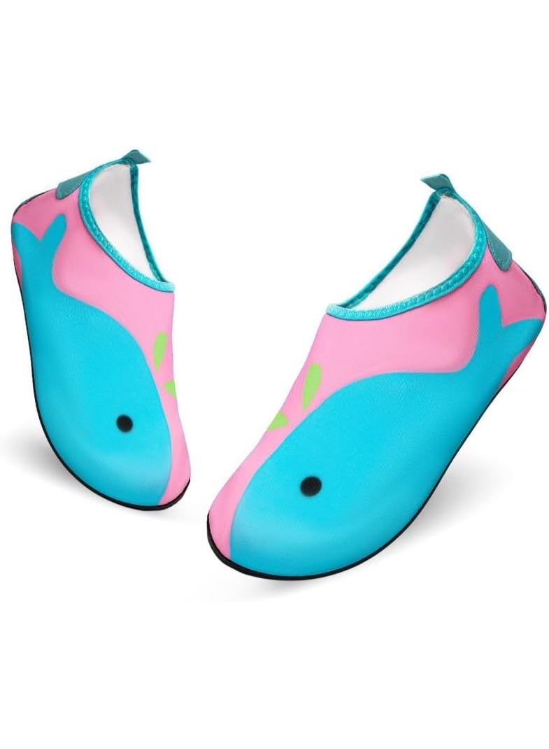Lucky Kids Water Shoes for Kids Quick-Dry Non-Slip Beach Shoes Swimming Aqua Socks for Diving Surfing Kayaking Beach Walking Water Park - Image 1