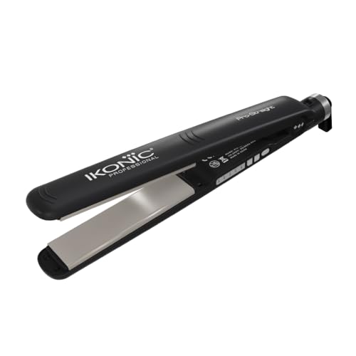 Ikonic Pro Straight Hair Straightener, Black, Floating Ceramic Plates, Nano Titanium Technology,Overheat protection - Image 1