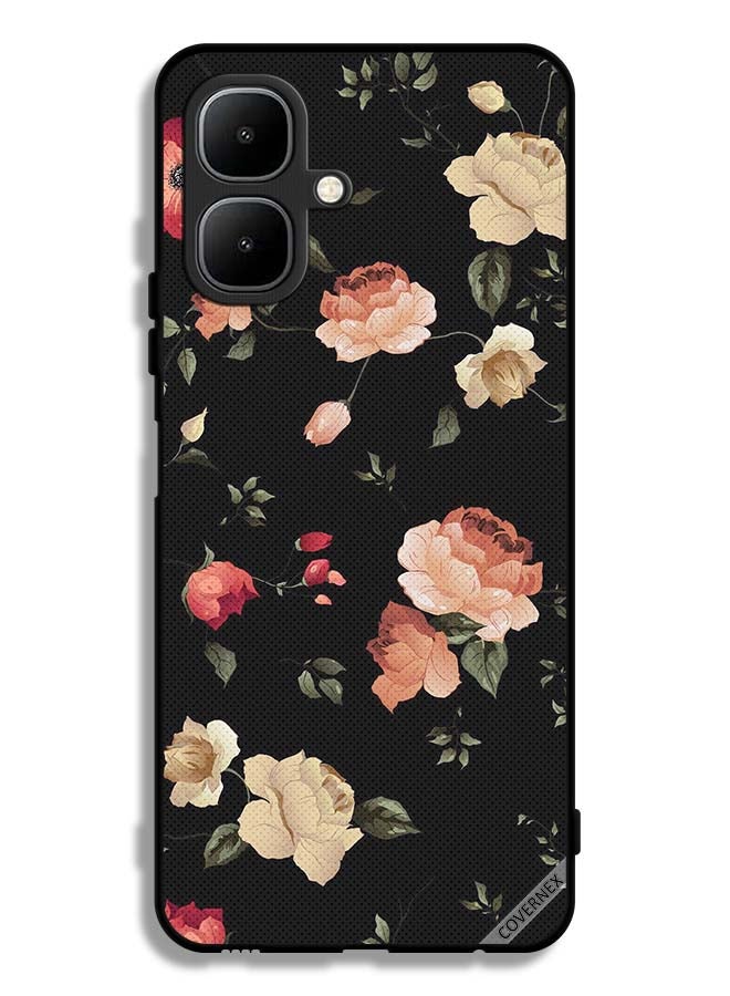 Covernex Tecno Pop 10 Protective Case Cover Flower Art Wallpaper